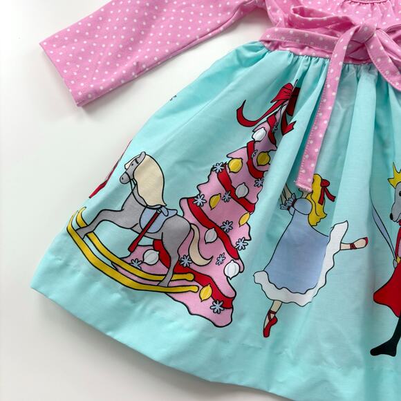 Eleanor Rose Tori Holiday Dress Size 18 Months Pink Blue - Picture 8 of 15